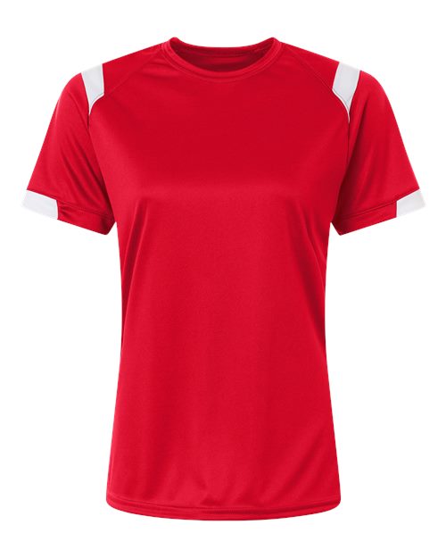 Badger Women's On The Rise T-Shirt - Red/ White