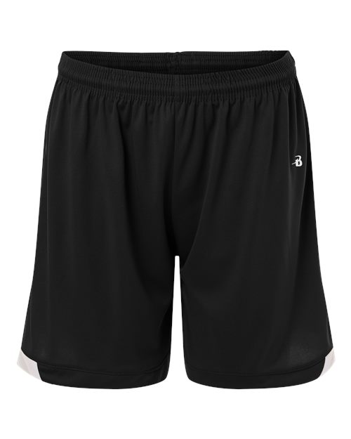 Badger Women's On The Rise Shorts - Black/ White
