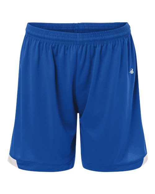 Badger Women's On The Rise Shorts - Royal/ White
