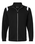 Badger Men's On The Rise Outercore Warm-up Jacket - Black/ White
