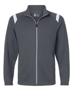 Badger Men's On The Rise Outercore Warm-up Jacket - Graphite/ White
