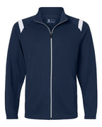 Badger Men's On The Rise Outercore Warm-up Jacket - Navy/ White