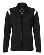 Badger Women's On The Rise Outercore Warm-Up Jacket - Black/ White