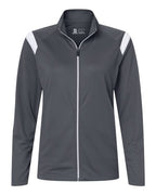 Badger Women's On The Rise Outercore Warm-Up Jacket - Graphite/ White