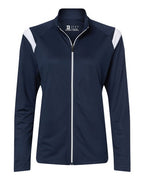 Badger Women's On The Rise Outercore Warm-Up Jacket - Navy/ White