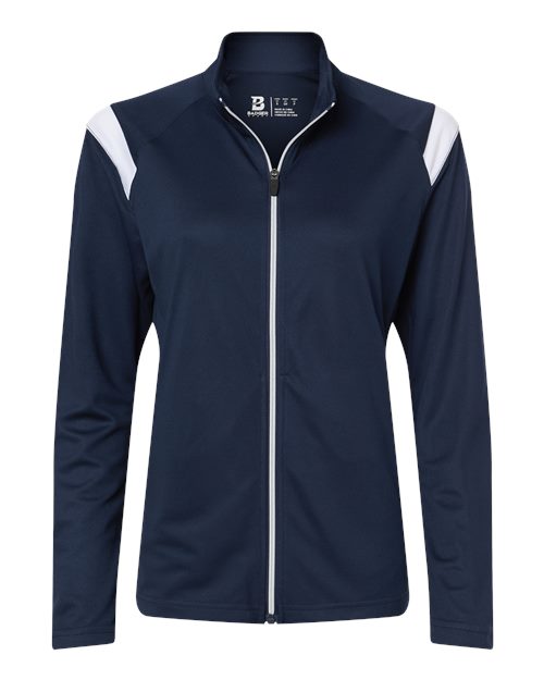 Badger Women's On The Rise Outercore Warm-Up Jacket - Navy/ White