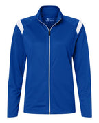 Badger Women's On The Rise Outercore Warm-Up Jacket - Royal/ White