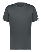 Alleson Athletic Unisex On The Rise Two Button Jersey - Graphite/ White