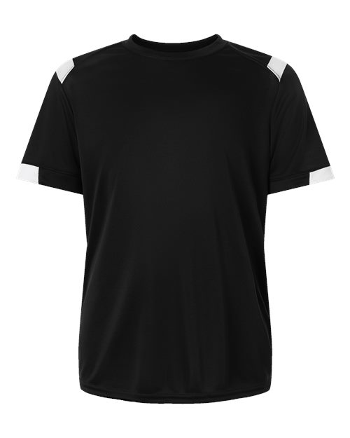 Badger Youth On The Rise T-Shirt - Black/ White