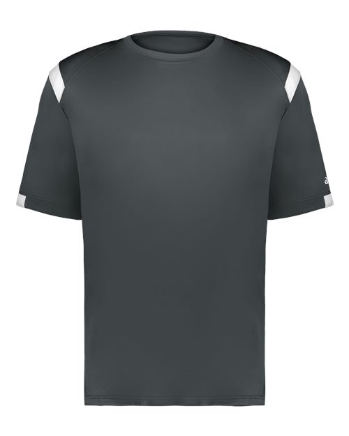 Badger Youth On The Rise T-Shirt - Graphite/ White