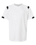 Badger Youth On The Rise T-Shirt - White/ Black