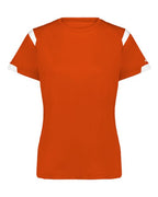 Badger Women's On The Rise T-Shirt - Burnt Orange/ White