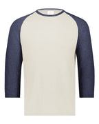 Augusta Sportswear Men's Gameday Vintage T-Shirt - Birch/ Navy Heather