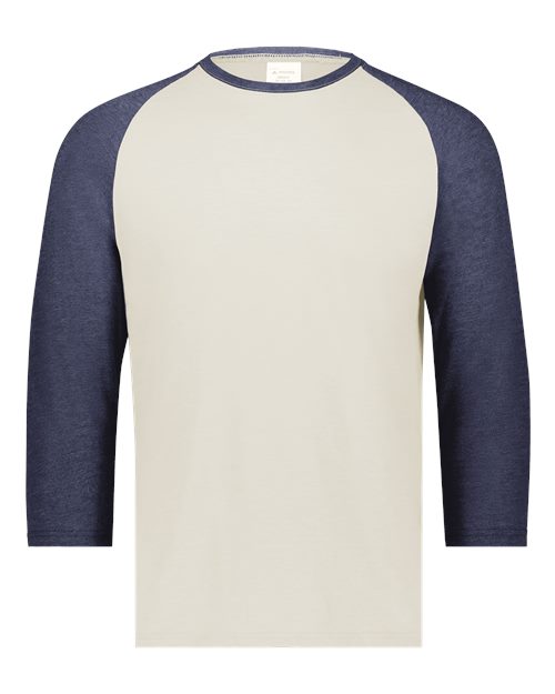 Augusta Sportswear Men's Gameday Vintage T-Shirt - Birch/ Navy Heather