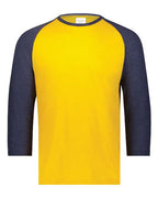 Augusta Sportswear Men's Gameday Vintage T-Shirt - Gold Heather/ Navy Heather