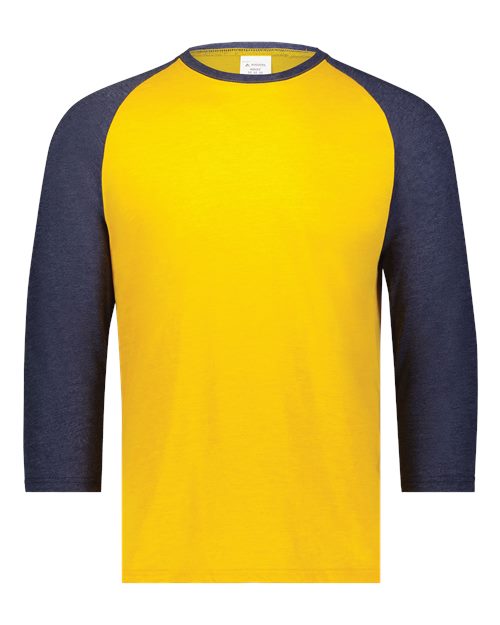 Augusta Sportswear Men's Gameday Vintage T-Shirt - Gold Heather/ Navy Heather