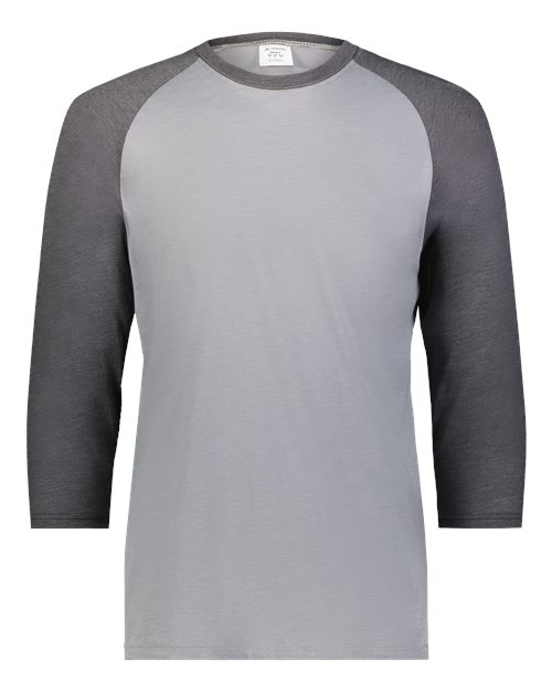 Augusta Sportswear Men's Gameday Vintage T-Shirt - Grey Heather/ Carbon Heather