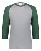 Augusta Sportswear Men's Gameday Vintage T-Shirt - Grey Heather/ Dark Green Heather