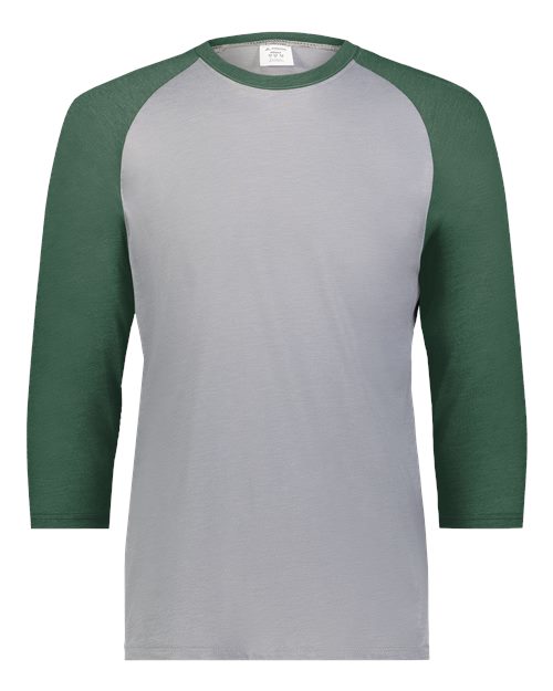 Augusta Sportswear Men's Gameday Vintage T-Shirt - Grey Heather/ Dark Green Heather