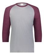 Augusta Sportswear Men's Gameday Vintage T-Shirt - Grey Heather/ Maroon Heather