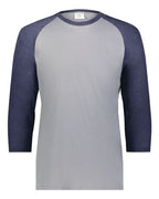 Augusta Sportswear Men's Gameday Vintage T-Shirt - Grey Heather/ Navy Heather