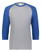 Augusta Sportswear Men's Gameday Vintage T-Shirt - Grey Heather/ Royal Heather