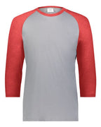 Augusta Sportswear Men's Gameday Vintage T-Shirt - Grey Heather/ Scarlet Heather