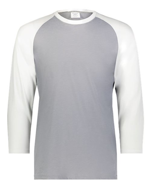Augusta Sportswear Men's Gameday Vintage T-Shirt - Grey Heather/ White