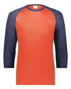 Augusta Sportswear Men's Gameday Vintage T-Shirt - Orange Heather/ Navy Heather