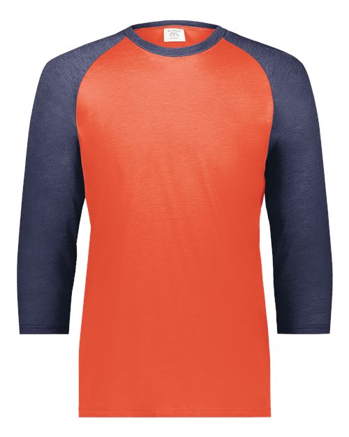 Augusta Sportswear Men's Gameday Vintage T-Shirt - Orange Heather/ Navy Heather