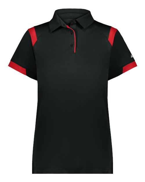 Badger Women's On The Rise Polo - Black/ Red