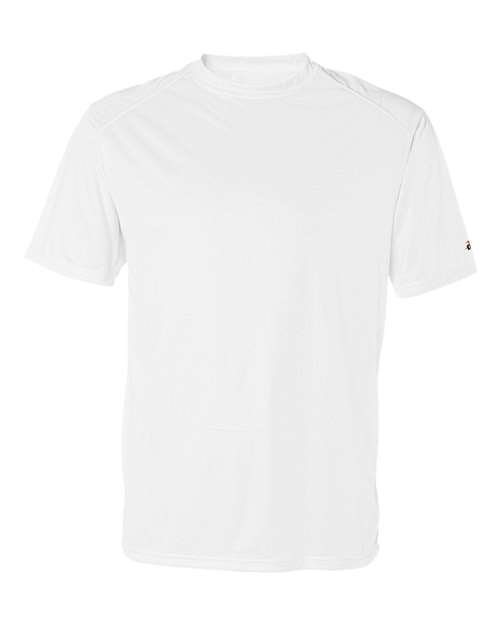 Badger Men's B-Core Sport Shoulders T-Shirt (Part 3 of 3) - White