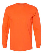Bayside Unisex USA-Made Long Sleeve T-Shirt (Part 1 of 2) - Orange
