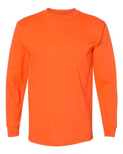 Bayside Unisex USA-Made Long Sleeve T-Shirt (Part 1 of 2) - Orange