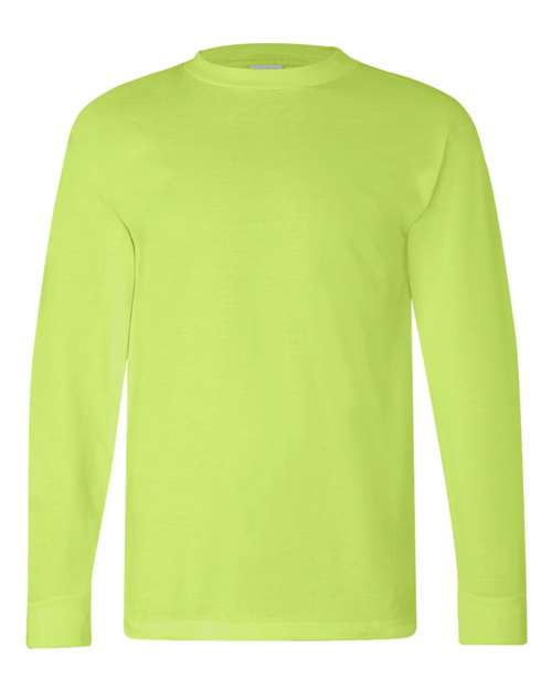 Bayside Unisex USA-Made Long Sleeve T-Shirt (Part 1 of 2) - Lime Green