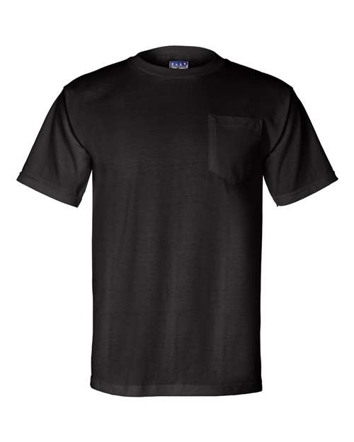 Bayside Unisex Union-Made Pocket T-Shirt - Black