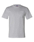 Bayside Unisex Union-Made Pocket T-Shirt - Dark Ash
