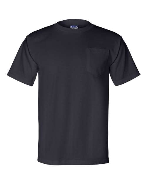 Bayside Unisex Union-Made Pocket T-Shirt - Navy