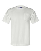 Bayside Unisex Union-Made Pocket T-Shirt - White