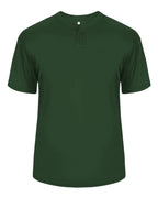 Alleson Athletic Men's B-Core Placket Jersey (Part 1 of 2) - Forest