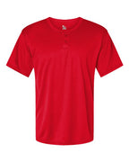 Alleson Athletic Men's B-Core Placket Jersey (Part 1 of 2) - Red