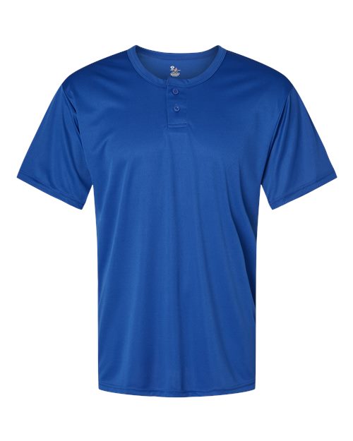 Alleson Athletic Men's B-Core Placket Jersey (Part 1 of 2) - Royal