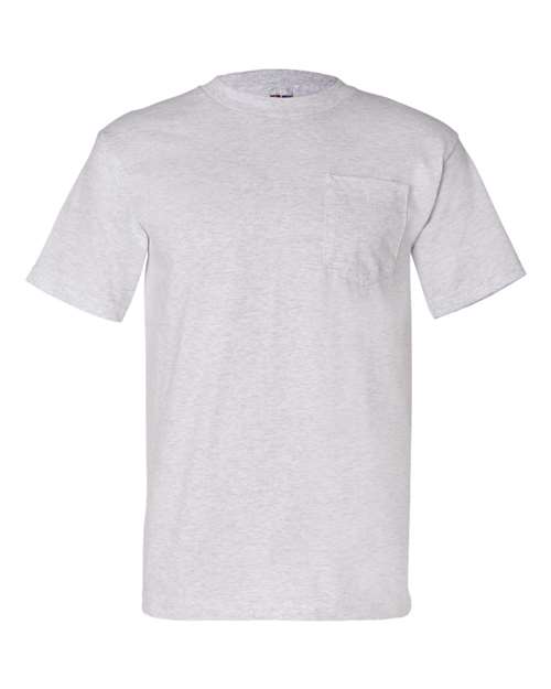 Bayside Unisex USA-Made Pocket T-Shirt (Part 1 of 2) - Ash