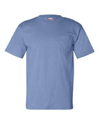 Bayside Unisex USA-Made Pocket T-Shirt (Part 1 of 2) - Carolina Blue