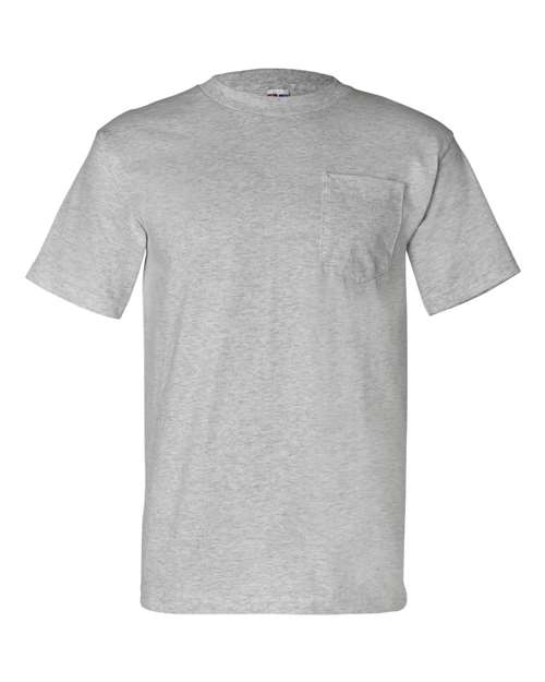 Bayside Unisex USA-Made Pocket T-Shirt (Part 1 of 2) - Dark Ash