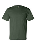 Bayside Unisex USA-Made Pocket T-Shirt (Part 1 of 2) - Forest Green