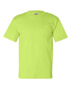 Bayside Unisex USA-Made Pocket T-Shirt (Part 1 of 2) - Lime Green