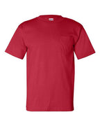 Bayside Unisex USA-Made Pocket T-Shirt (Part 1 of 2) - Red