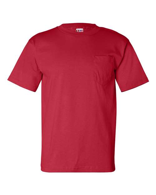 Bayside Unisex USA-Made Pocket T-Shirt (Part 2 of 2) - Red