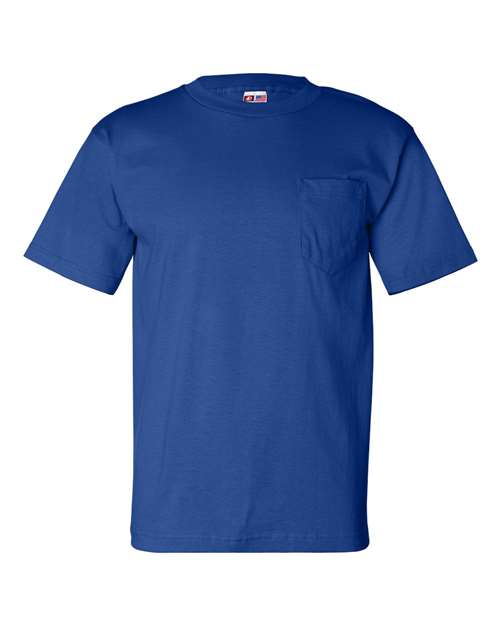 Bayside Unisex USA-Made Pocket T-Shirt (Part 2 of 2) - Royal Blue